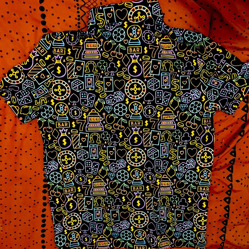 Sunday Swagger “Gambler” Polo - Mens Small